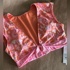 Lilly Pulitzer Meechi Cap Sleeve Swim Top